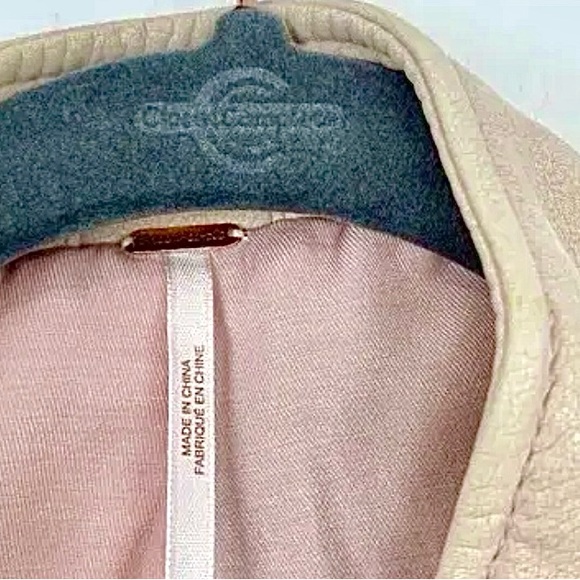 Free People Cool & Clean Vegan Leather Moto Jacket in Rose - Picture 12 of 16